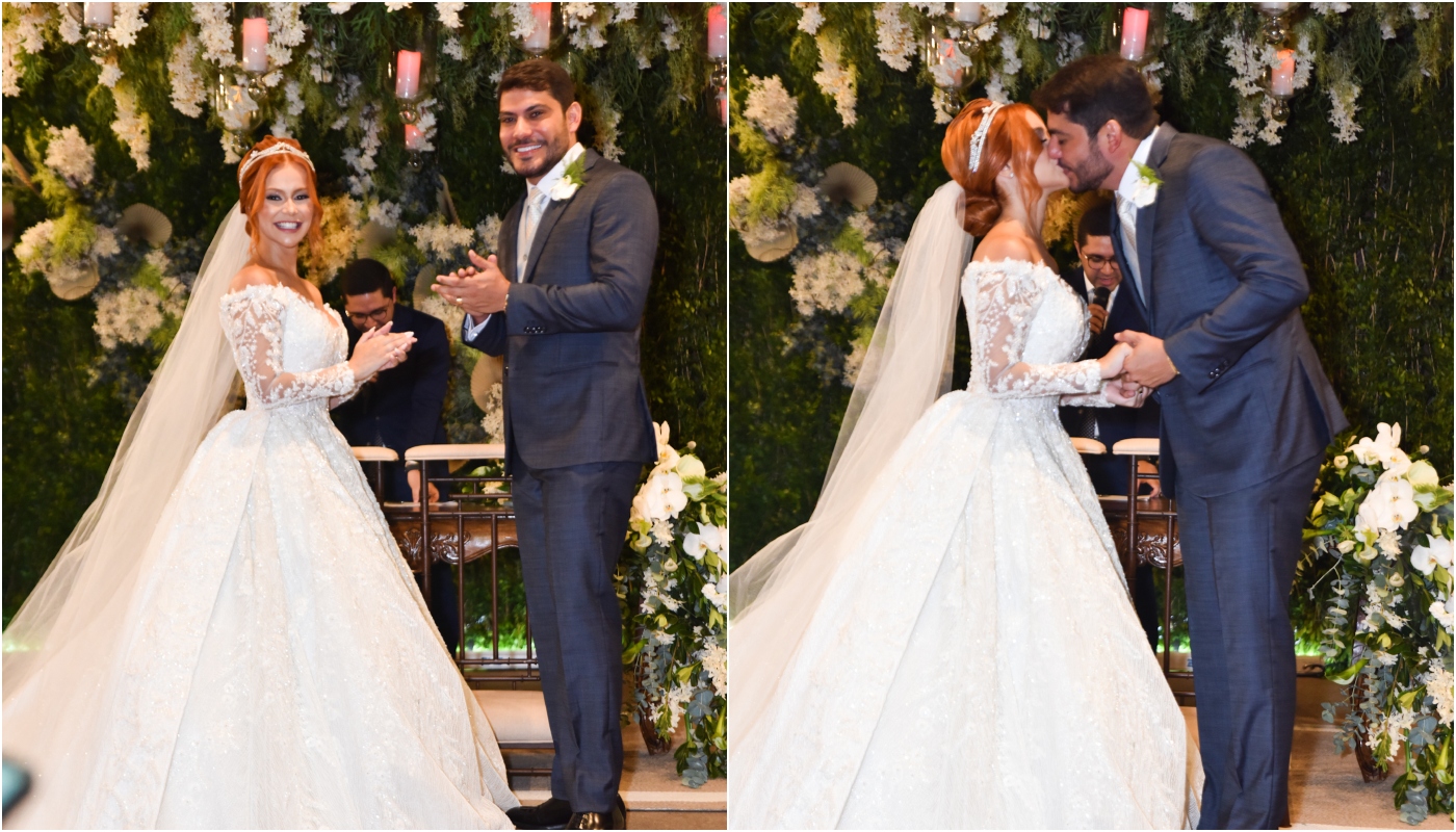 Mirela Janis e Yugnir se casam em cerimônia luxuosa