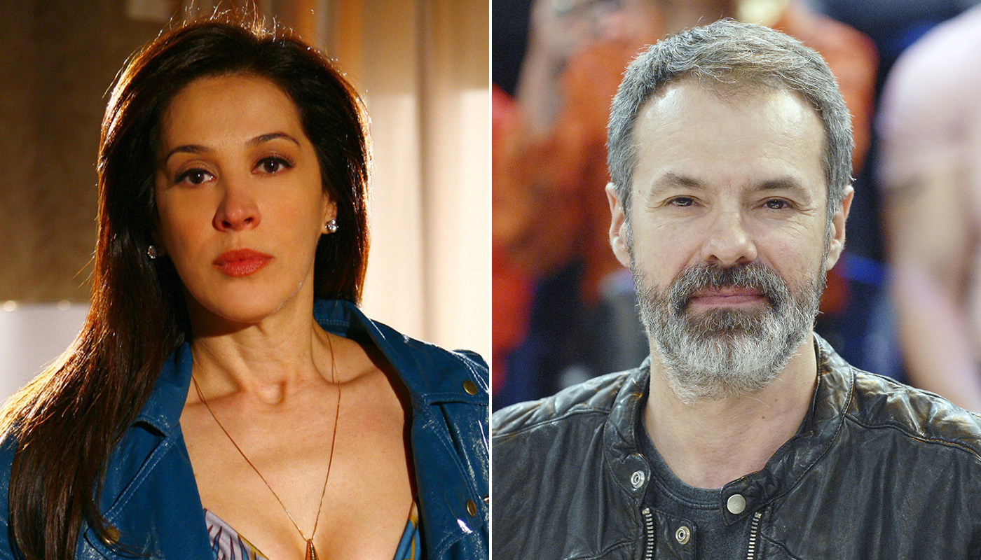 Claudia Raia e o diretor Ricardo Waddington