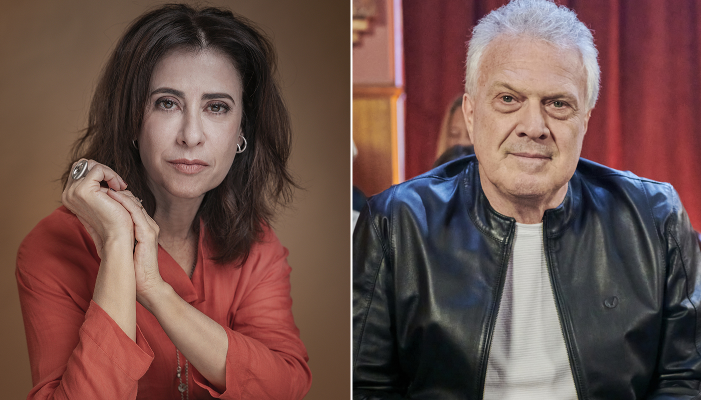 Fernanda Torres e Pedro Bial