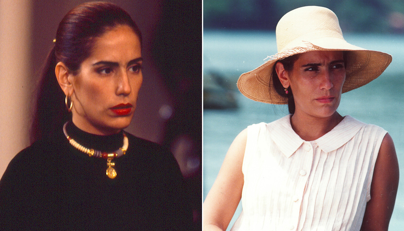 Gloria Pires como as gêmeas Raquel e Ruth