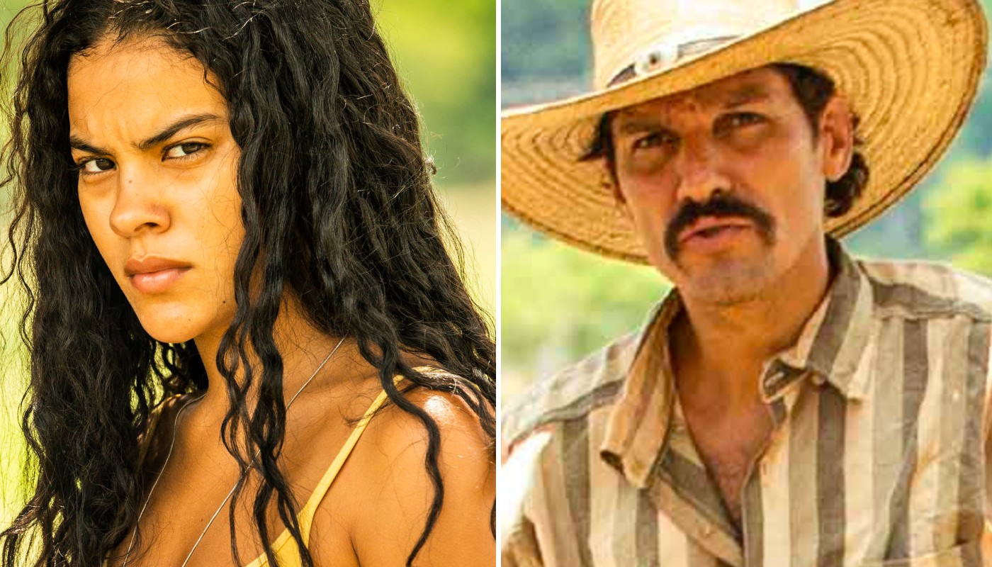Muda (Bella Campos) e Tibério (Guito) se aproximam em