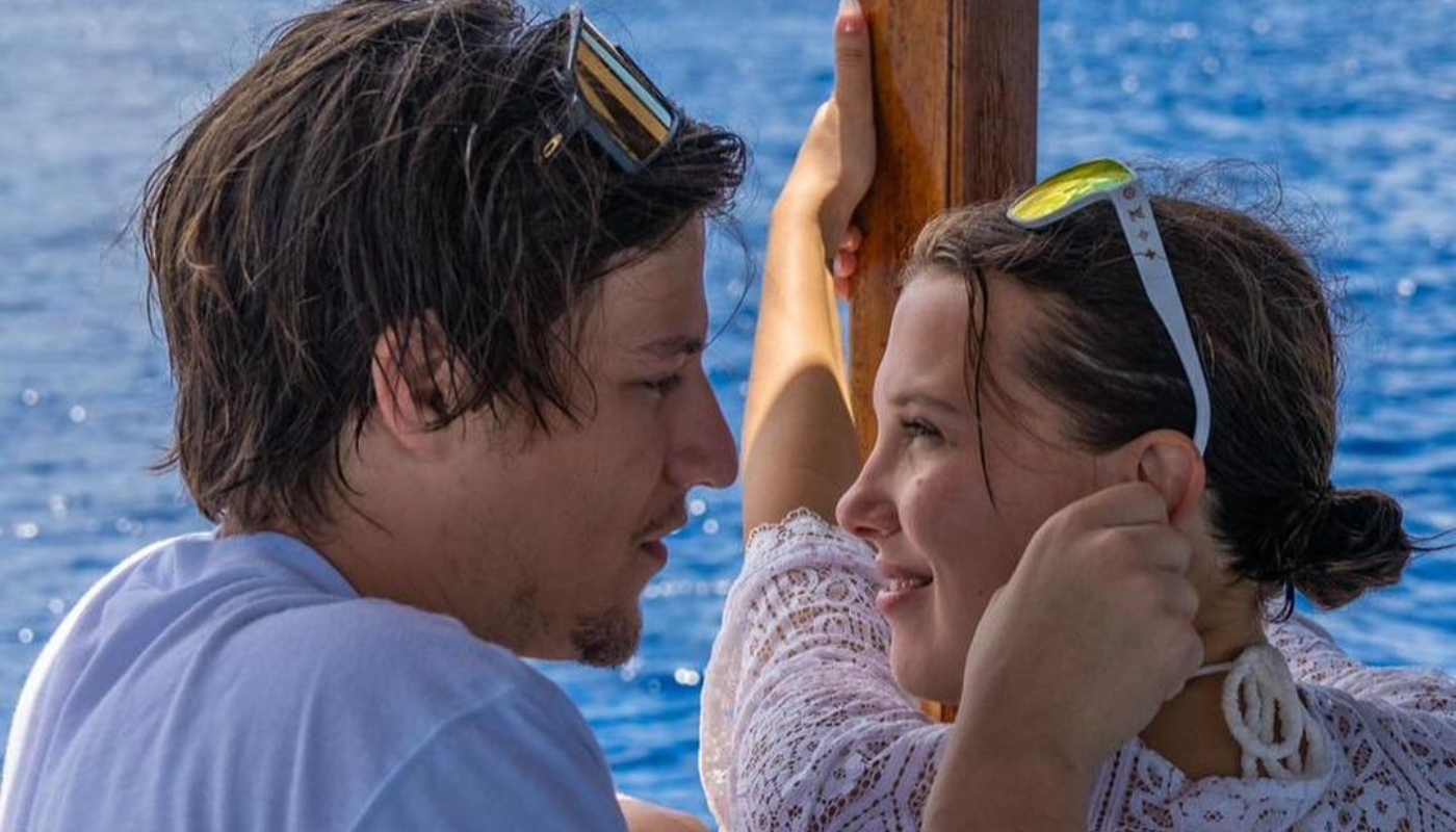 Jake Bongiovi posta foto com Millie Bobby Brown