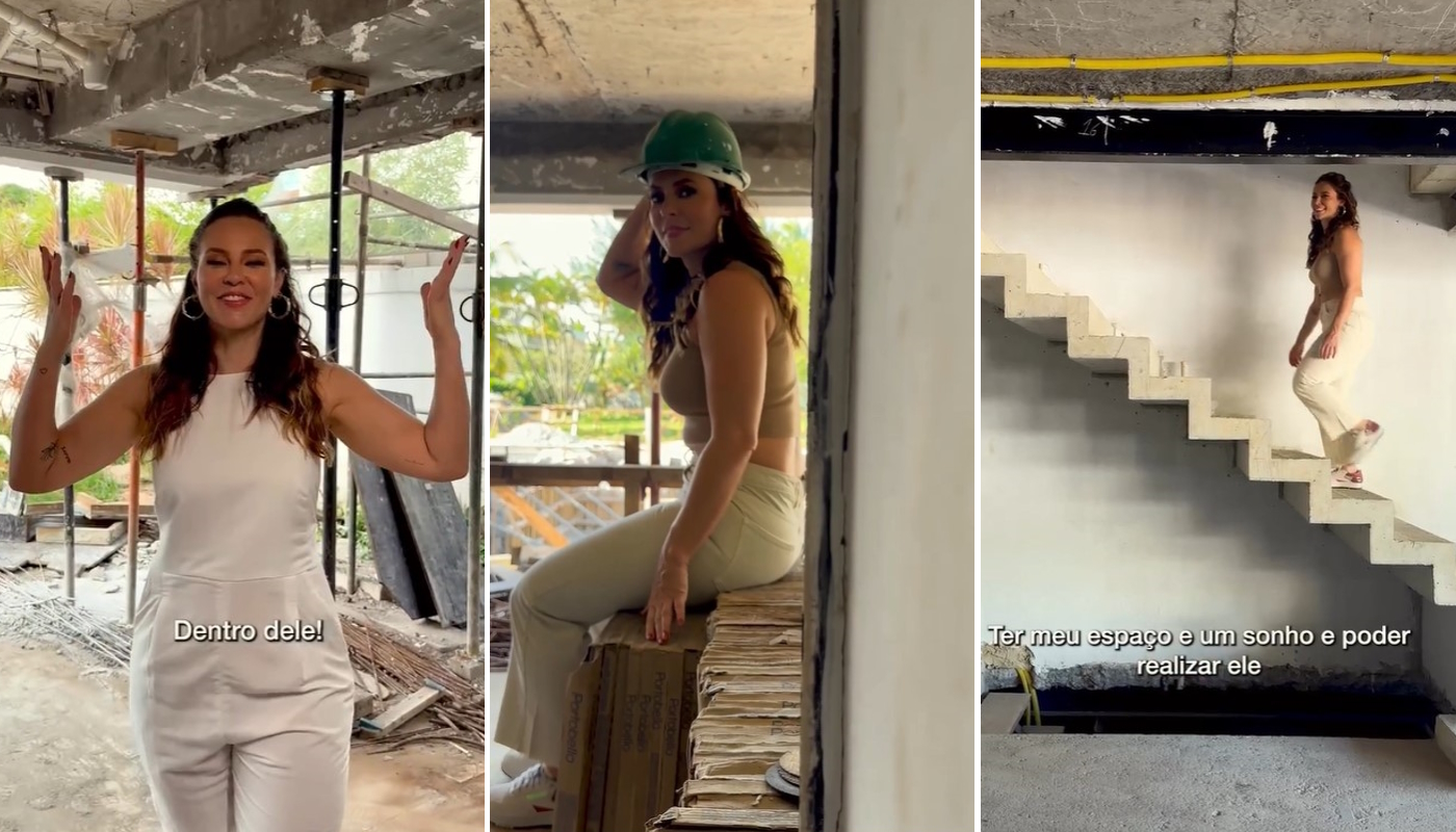 Obra da nova casa de Paolla Oliveira