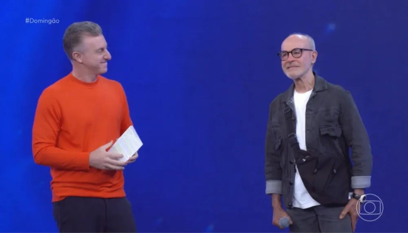 Osmar Prado e Luciano Huck no