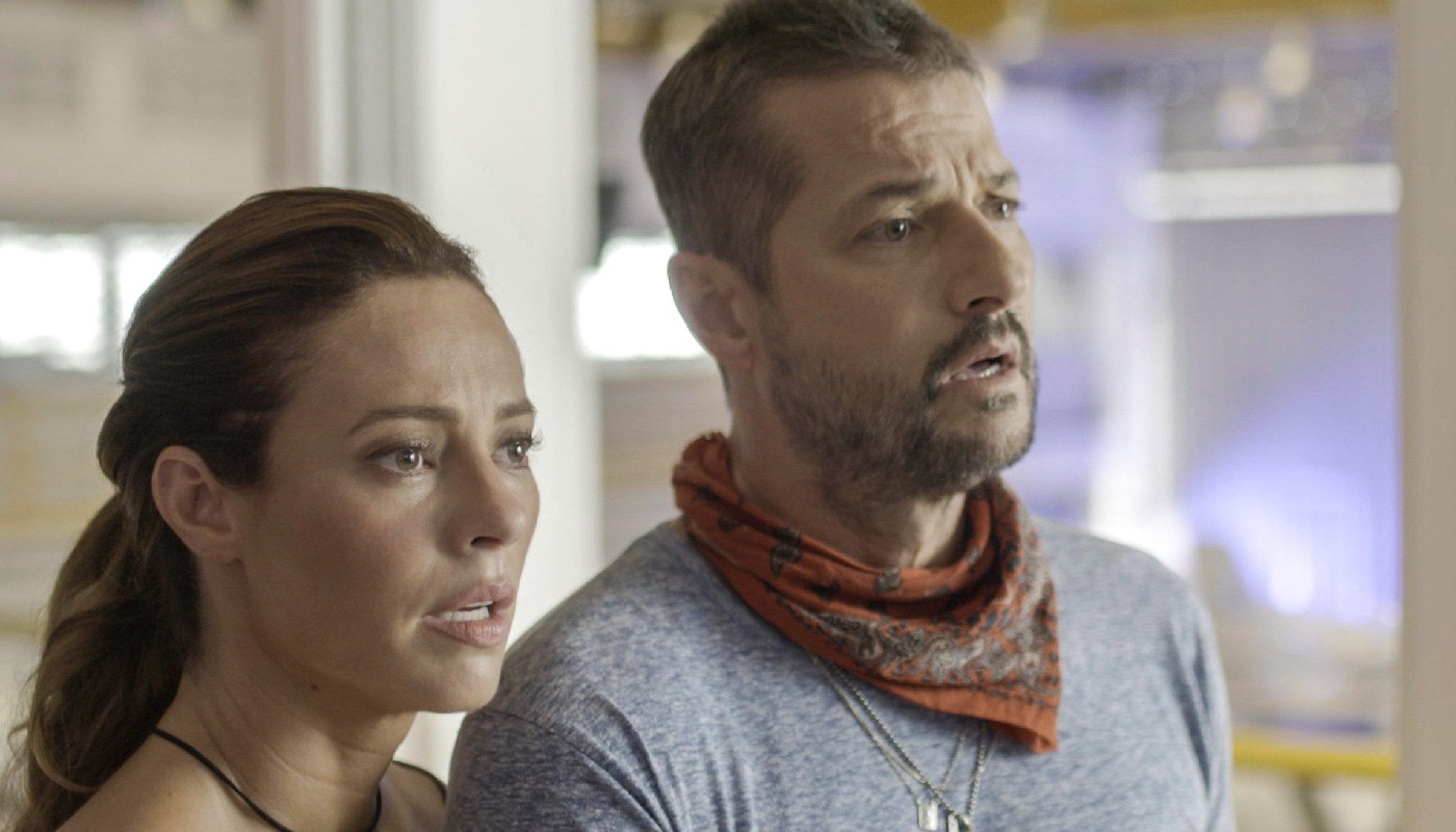 Pat (Paolla Oliveira) e Moa (Marcelo Serrado) em
