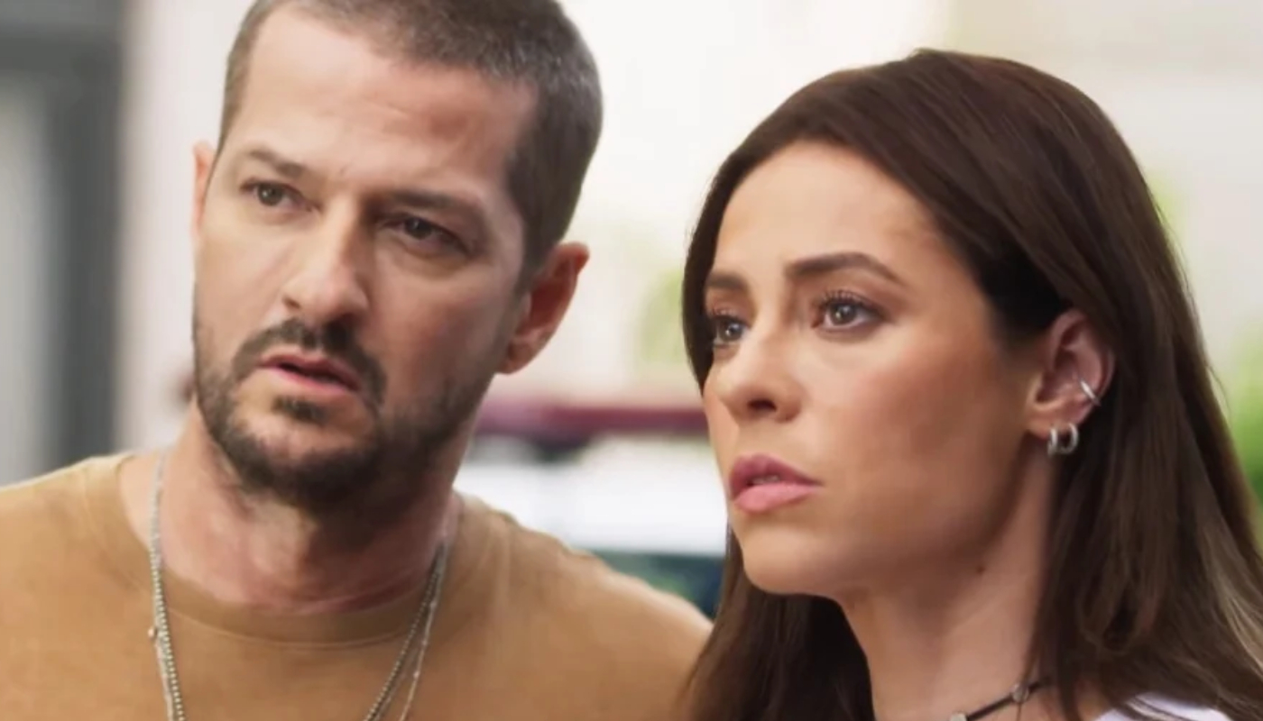 Pat (Paolla Oliveira) e Moa (Marcelo Serrado) em