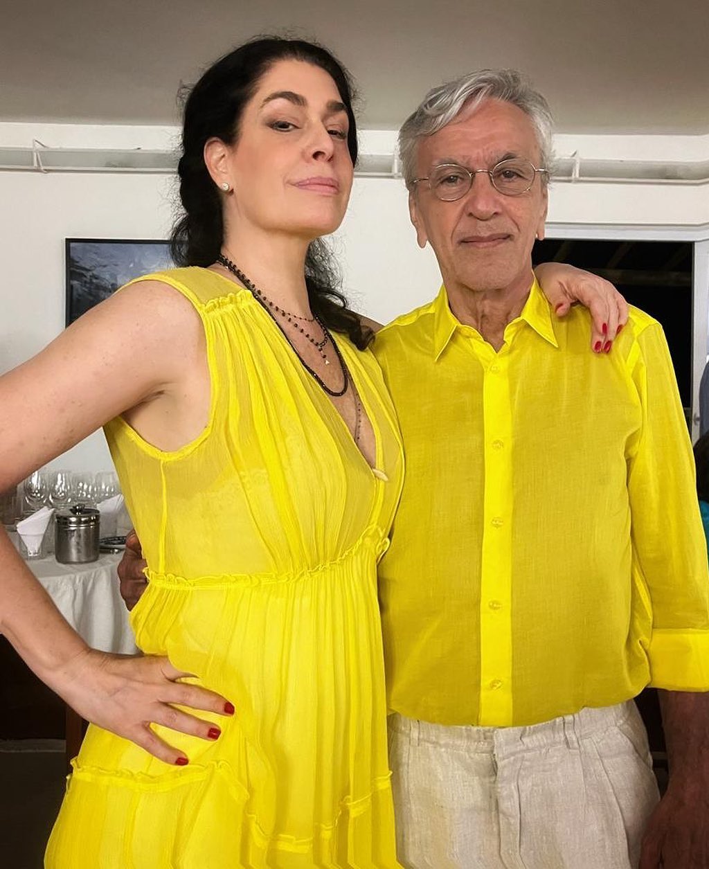 Paula Lavigne e Caetano Veloso
