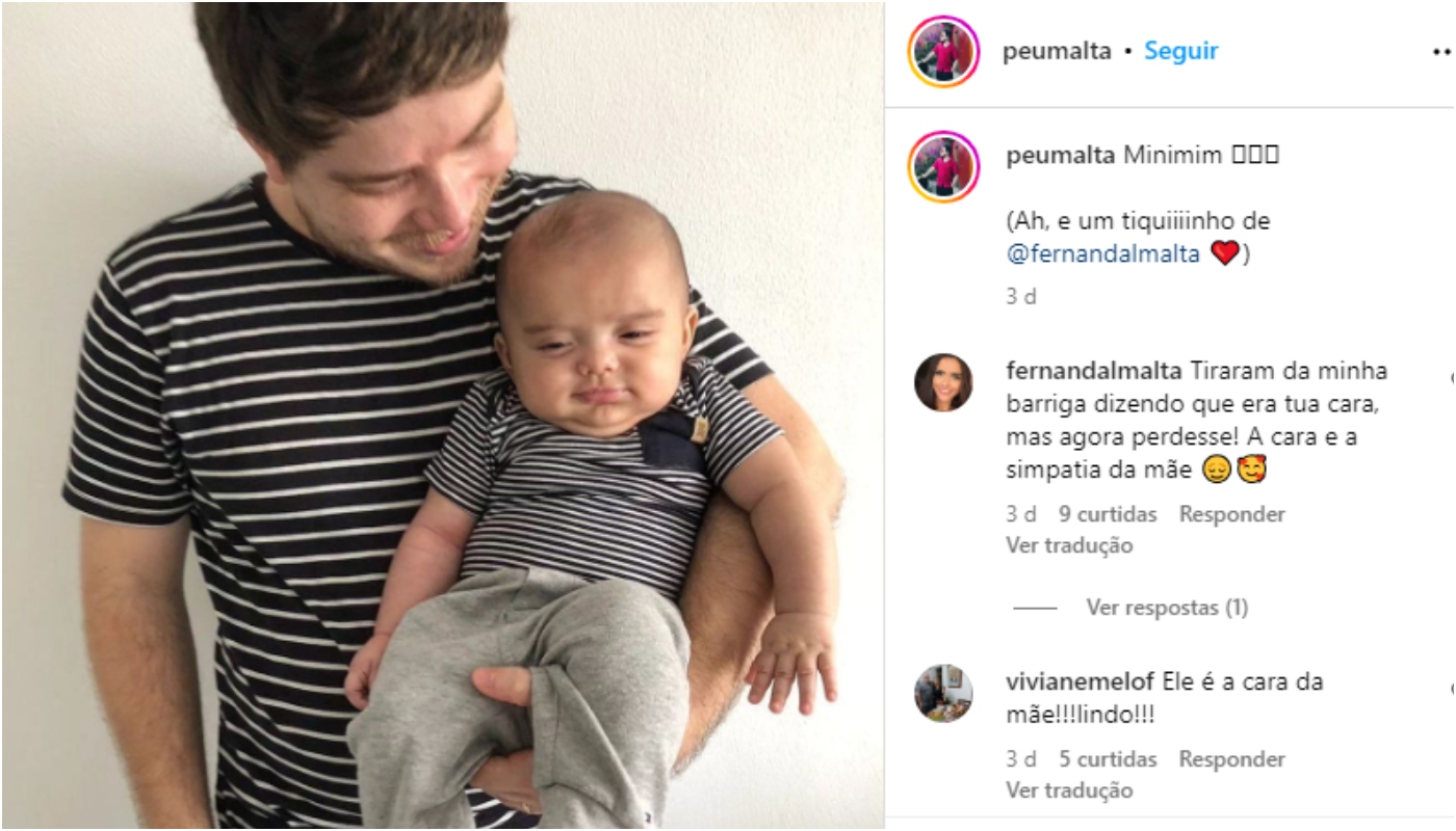 Pedro Malta encanta ao posar com Dante