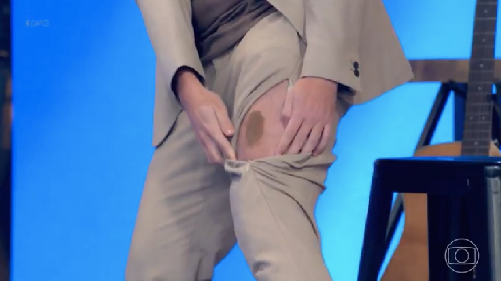 Rafael Portugal reproduziu até mesmo a pinta de Angélica.