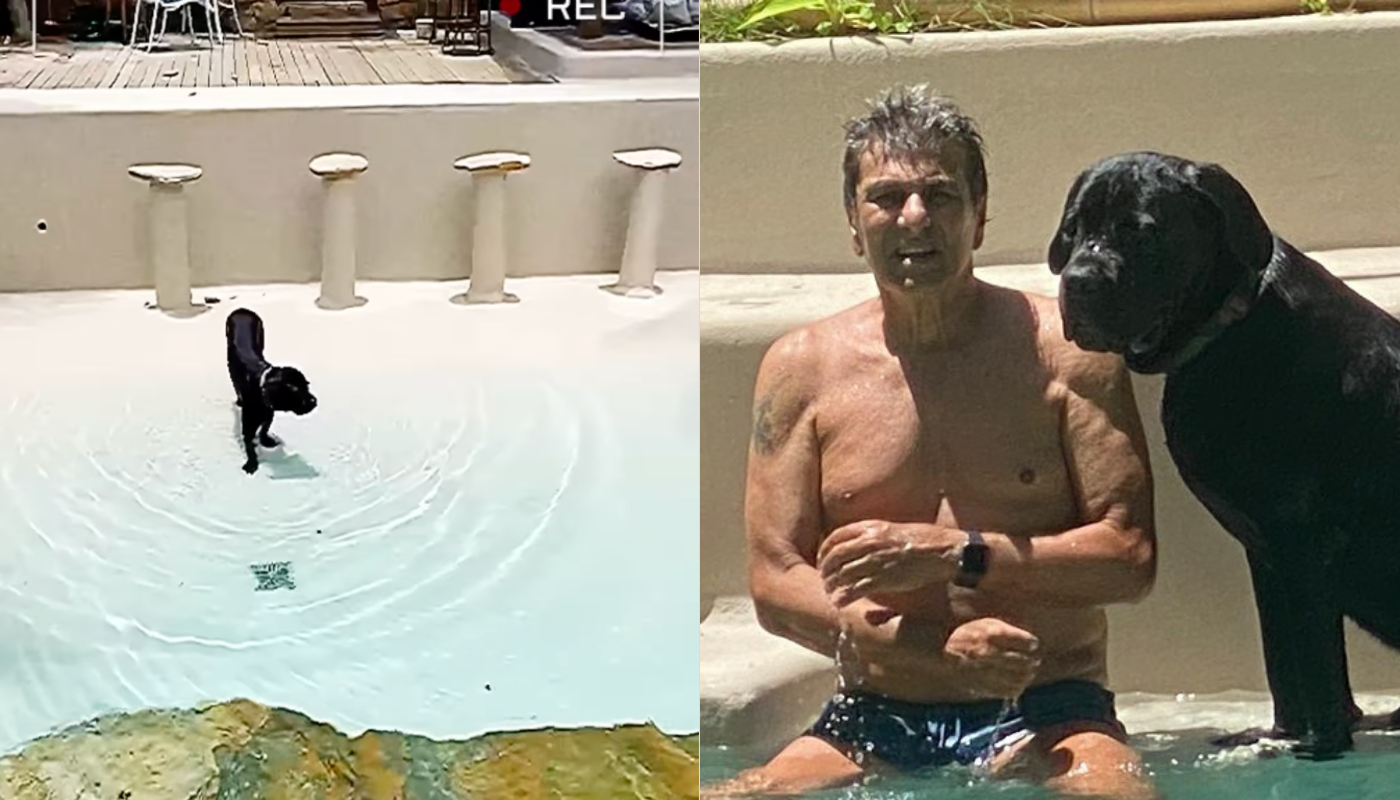 Mansão do cantor passou por reforma para receber a piscina enorme