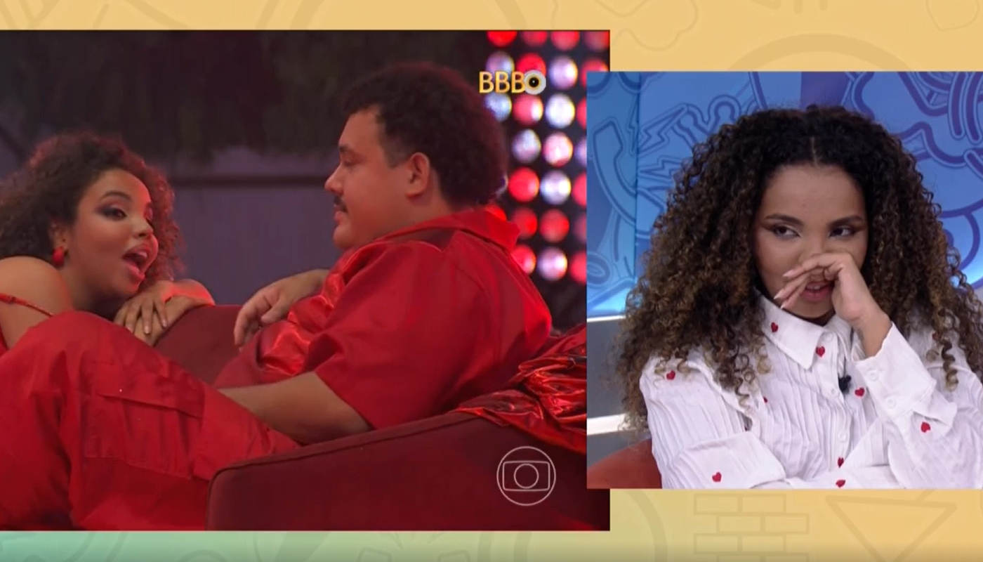 Pitel revê cenas entre ela e Lucas Buda no BBB24