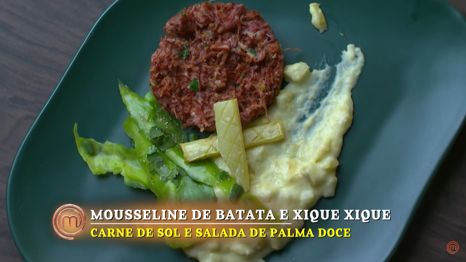 Mousseline de batata e xique xique feito por Edleide no