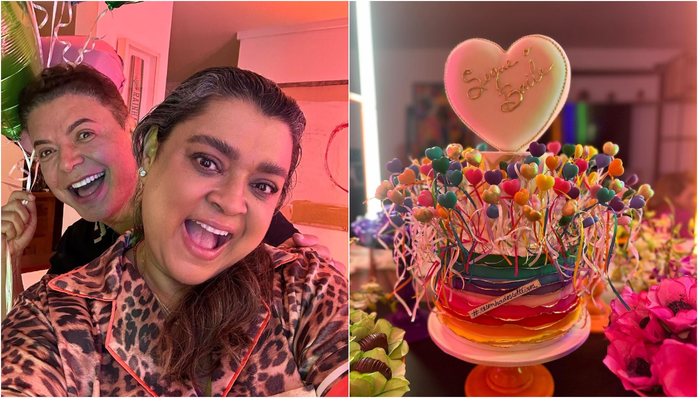 Preta Gil celebra Dia dos Namorados com amigos