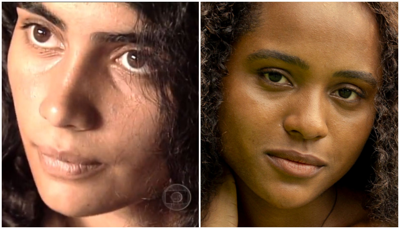 Patrícia França e Duda Santos são as intérpretes de Maria Santa nas duas versões de