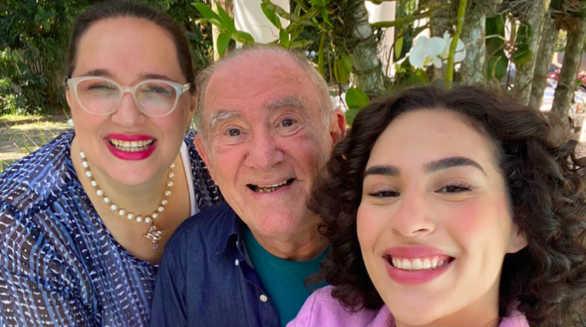 Lilian, Renato e Lívia Aragão