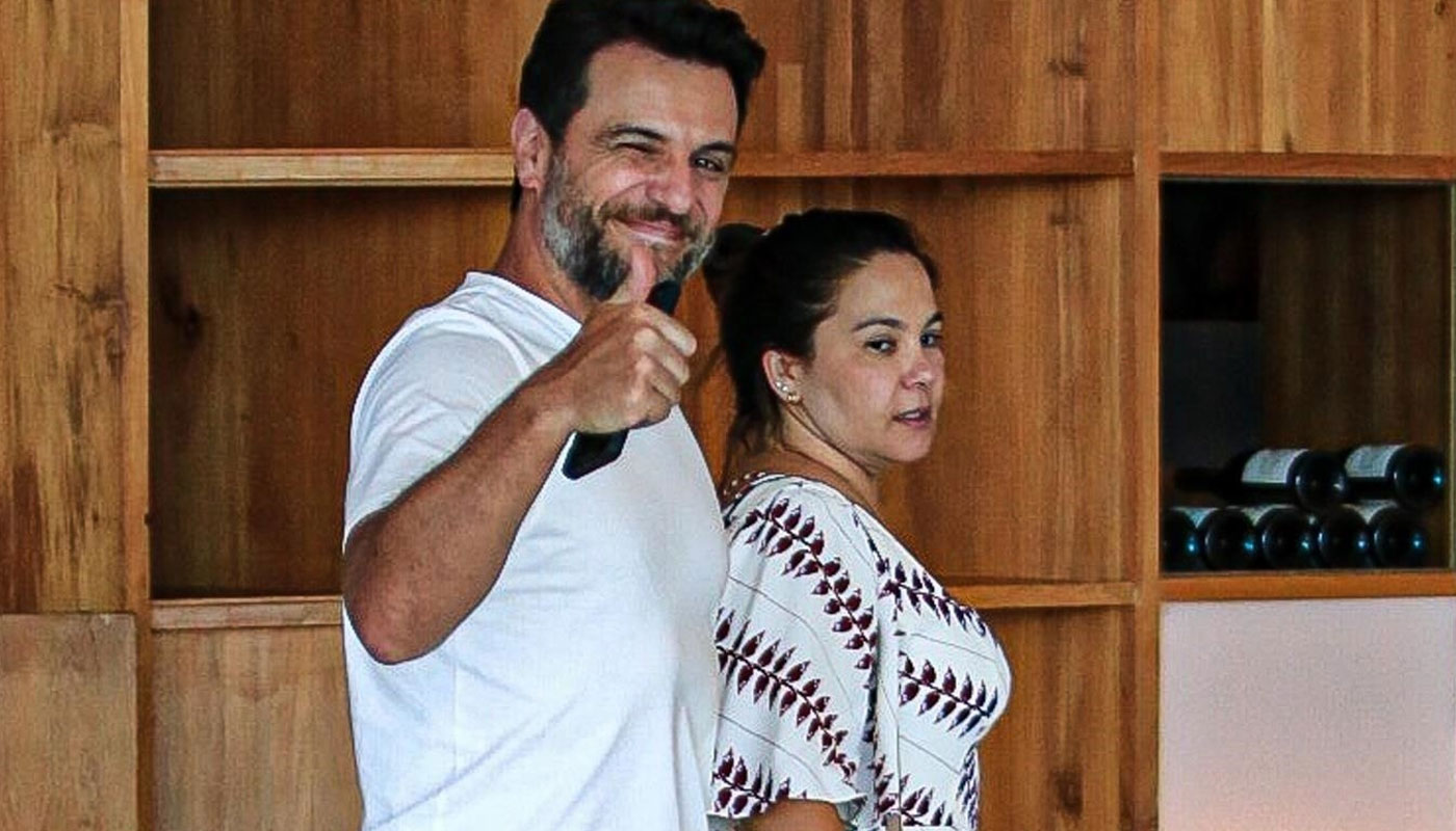 Rodrigo Lombardi e a esposa, Betty Baumgarten