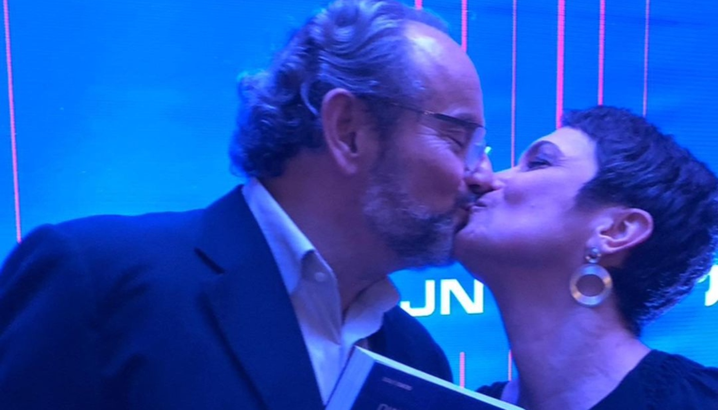 Sandra Annenberg em fotos ao lado de Ernesto Paglia