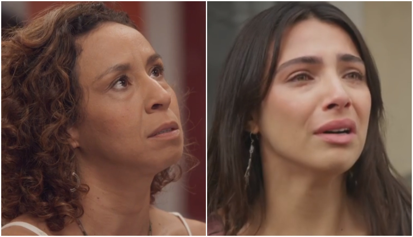 Adriana (Thalita Carauta) e Ísis (Rayssa Bratillieri) em