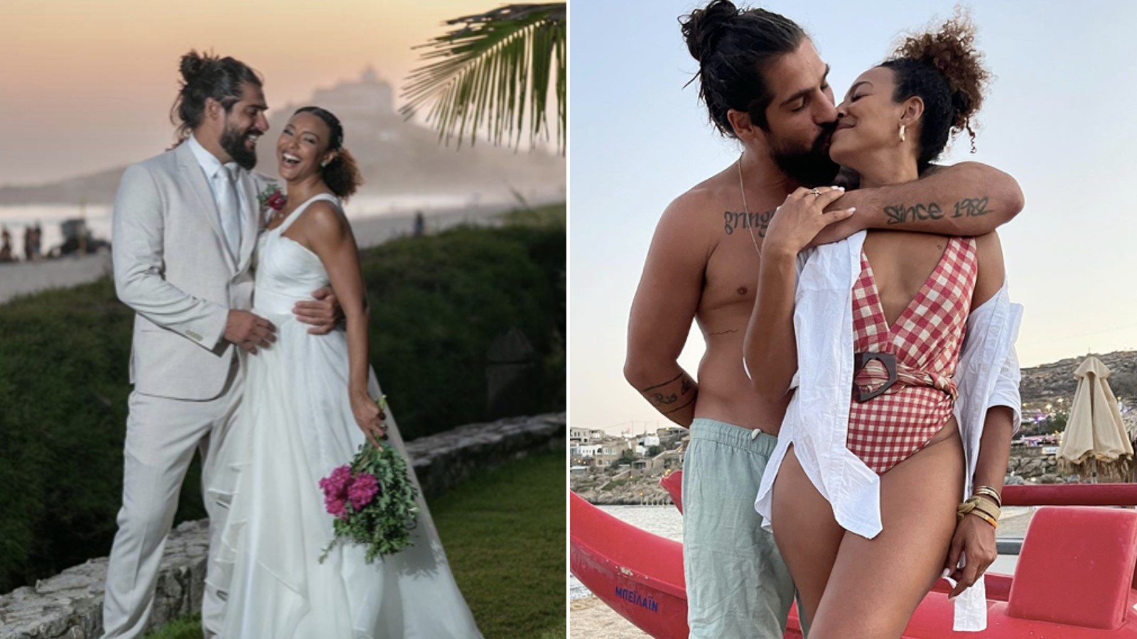 Sheron Menezzes e Saulo Bernard completaram um ano de casados