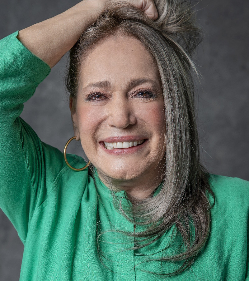 Susana Vieira ficou grisalha para novela