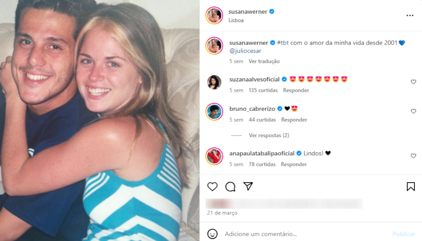 Julio Cesar e Susana Werner