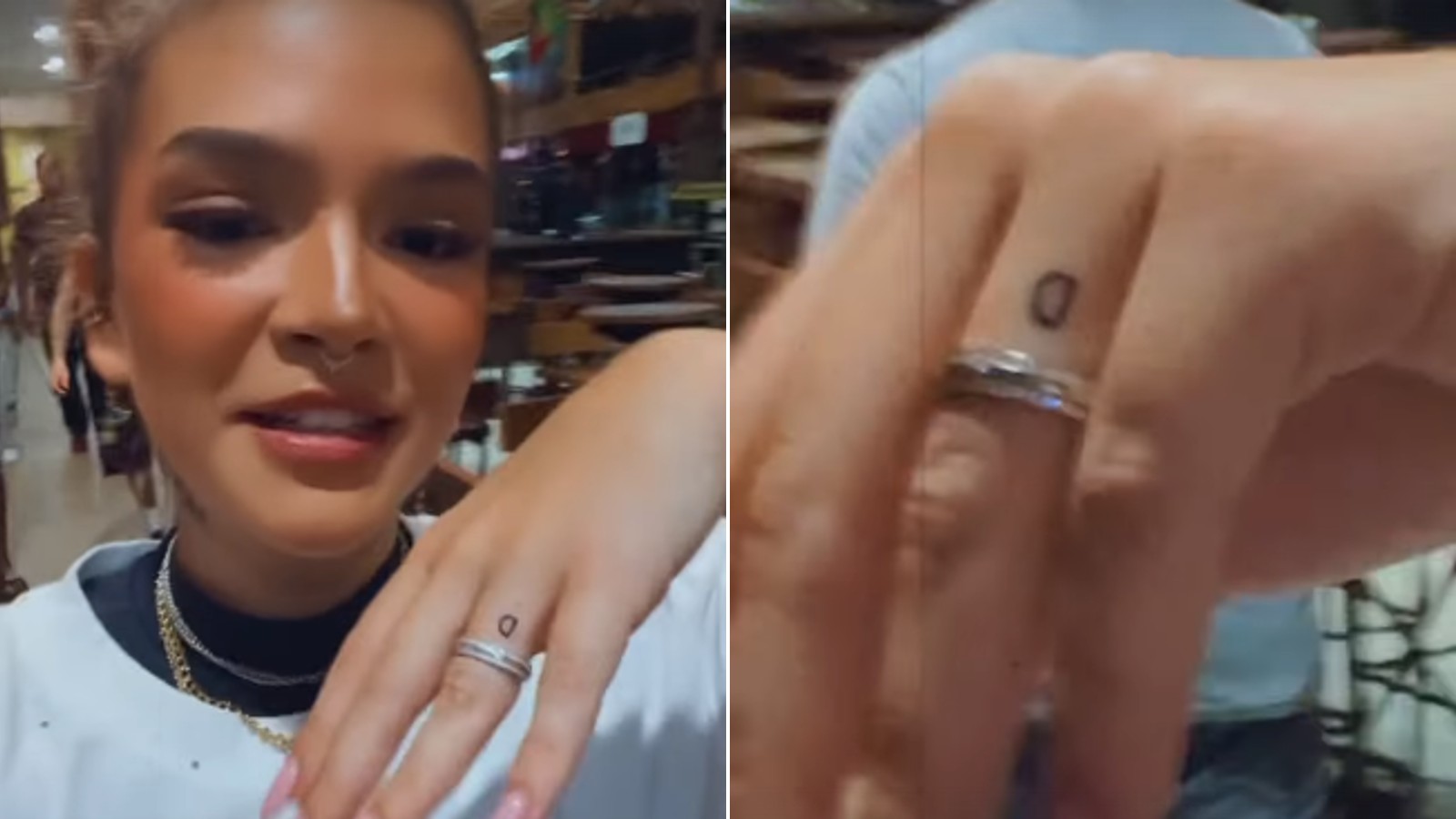Mel Maia fez tatuagem para namorado