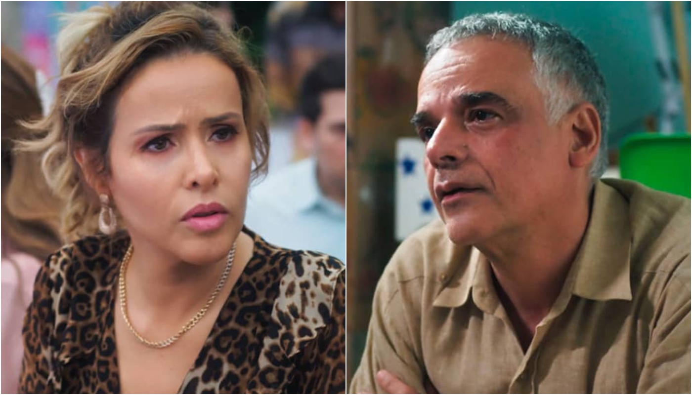 Gladys (Leona Cavalli) e Andrade (Ângelo Antônio) em