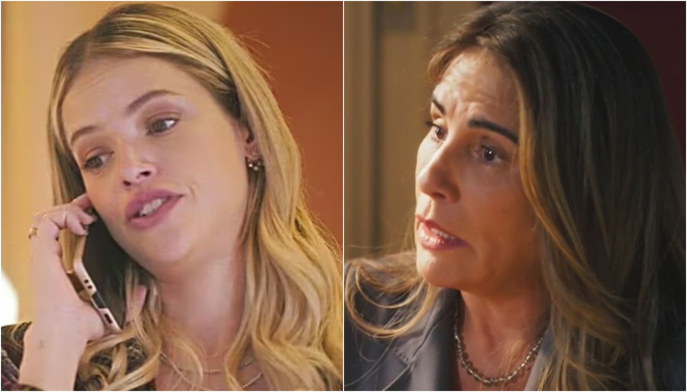 Graça (Agatha Moreira) e Irene (Gloria Pires) em