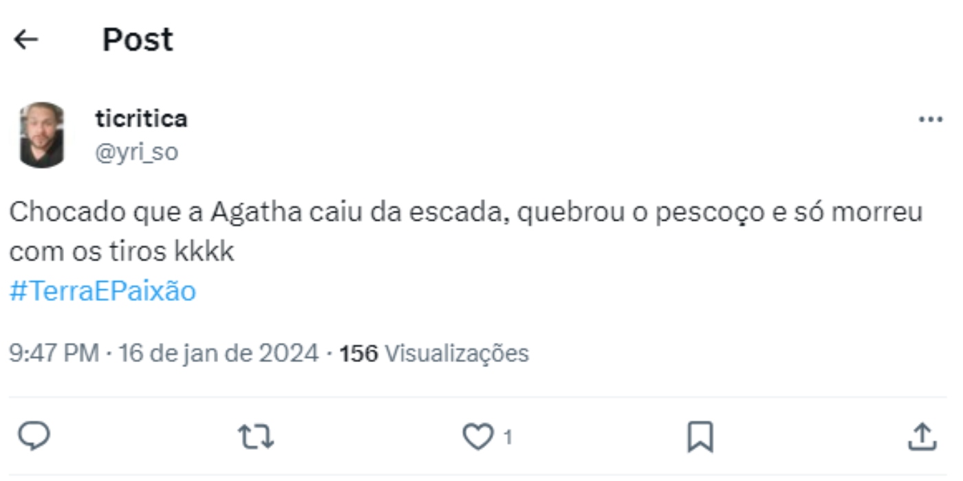 Internauta opina sobre incoerência em