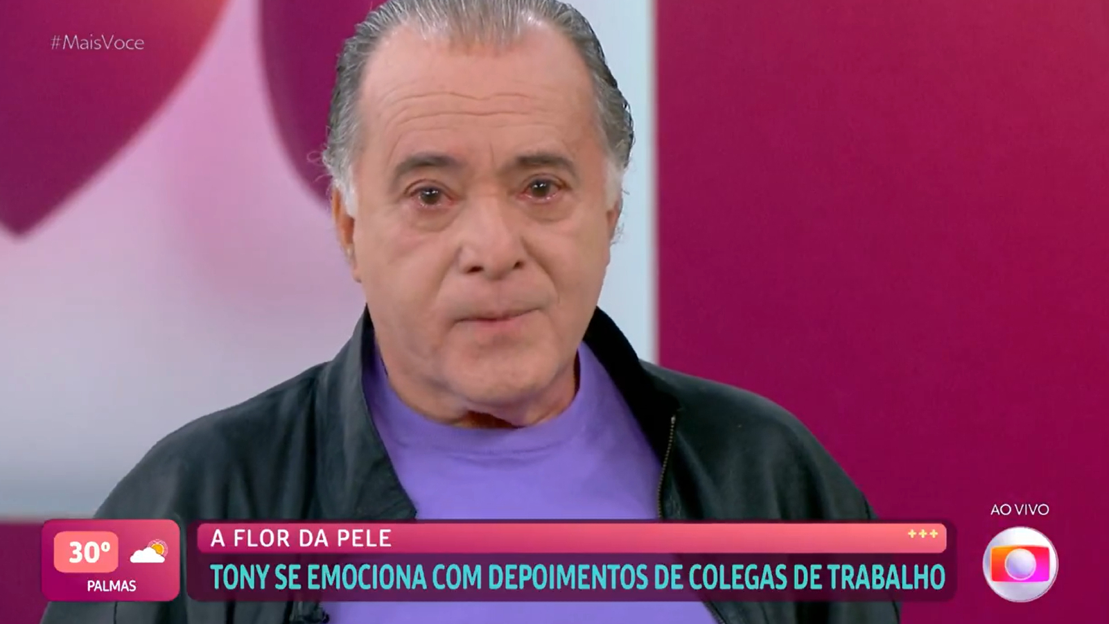 Tony Ramos se emociona com homenagem no