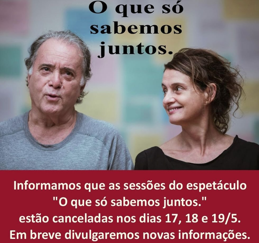 Sessões da peça com Tony Ramos e Denise Fraga são canceladas