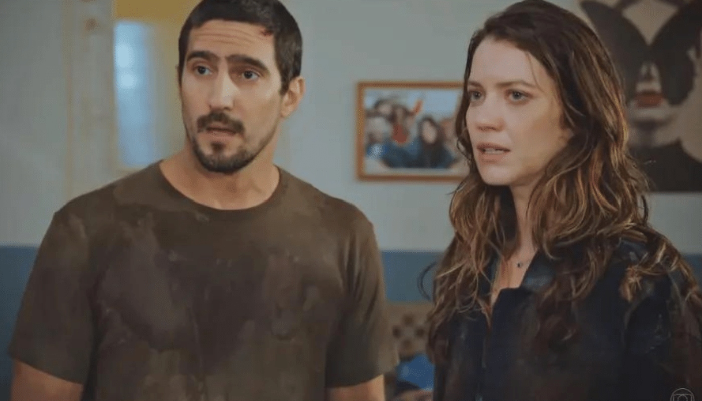 Vênus (Nathalia Dill) e Tom (Renato Góes) em