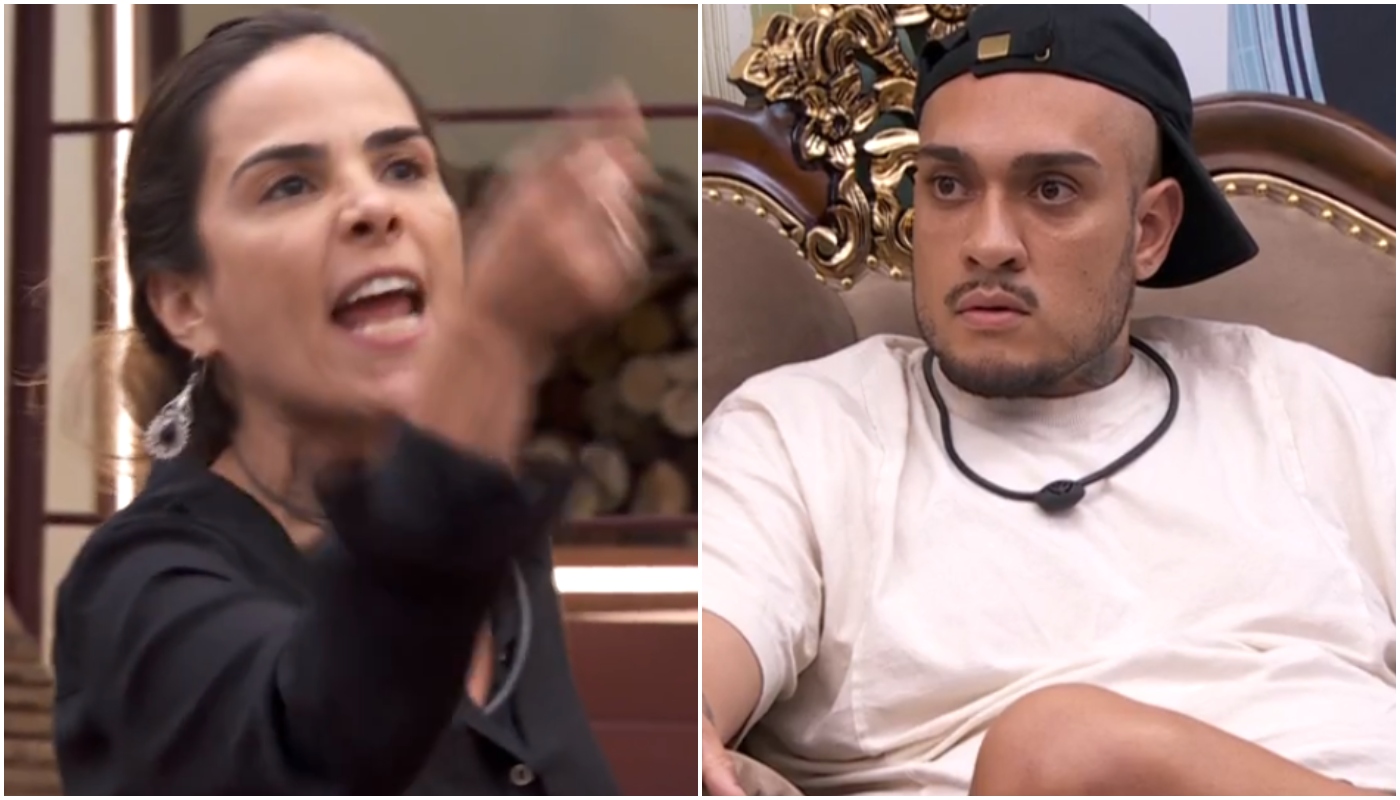 MC Bin Laden observa briga de Davi e Wanessa no BBB24