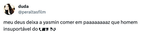 Comentários sobre Rodriguinho e Yasmin Brunet no BBB24