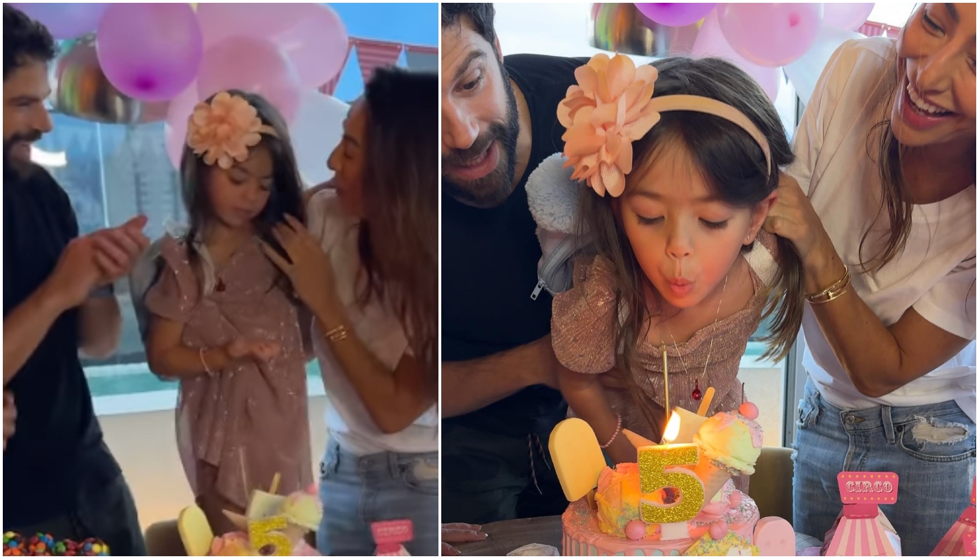 Sabrina Sato e Duda Nagle curtiram os 5 anos da filha, Zoe, juntos